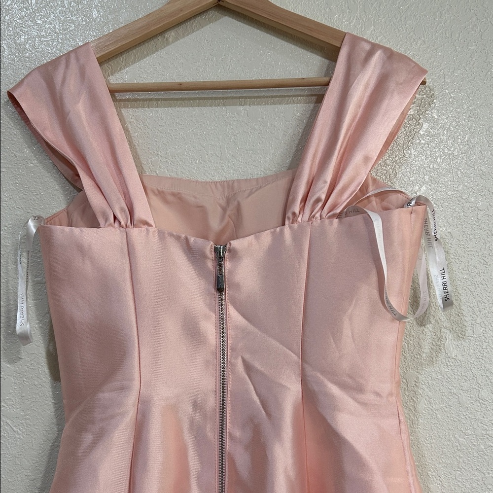 SHERRI HILLL WOMENS STRAPPED MIKANO MERMAID GOWN WITH SKIRT PINK Sz 6 - Picture 6 of 15